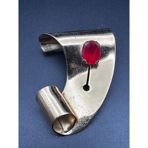 Vintage Hector Aguilar for Coro Sterling Vermeil Curled Dress Clip - Mexico